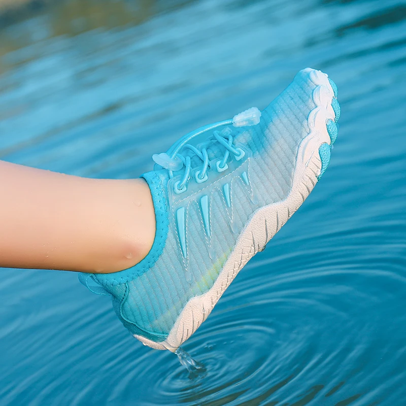 Beach Barefoot Upstream Surfing Water Shoes Boys Girls Quick-Dry Wading Shoes Comfortable Non Slip Children Breathable Aqua Shoe