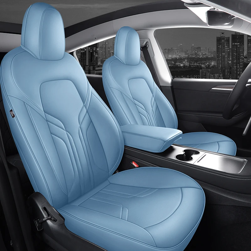 베이지색 유니버설 자동차 시트 커버 풀 세트 8 테슬라 모델 Y 전용 맞춤형 카시트 커버 액세서리, 모델 Y, 3 년 전체 커버, 5 좌석
