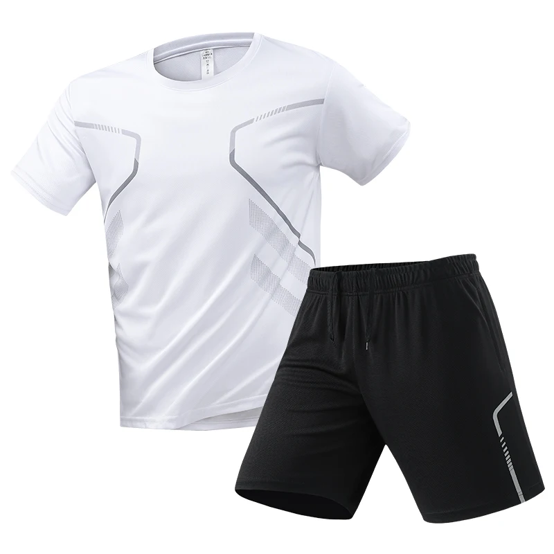 طقم مكون من قطعتين للجري للرجال بدلة رياضية سريعة...