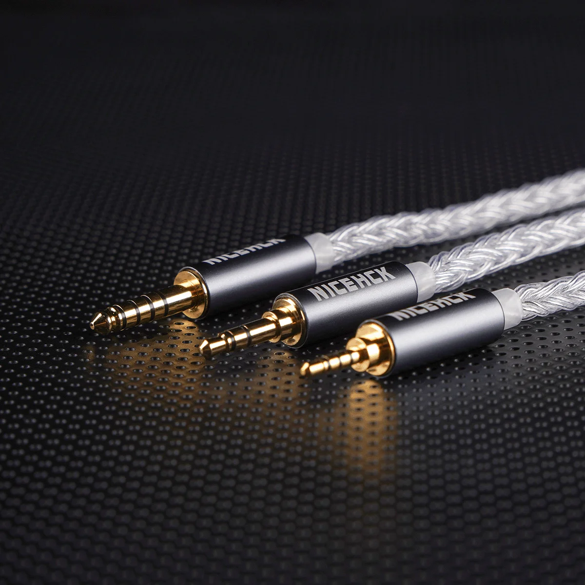NICEHCK IcyMoon сменный внутриканальный монитор IEM кабель 16 ядер OCC + посеребренный OFC HiFi аудио провод MMCX2PinQDC для DB2 карат (art.: 3920c74b4a67f) - 3920c74b4a67f
