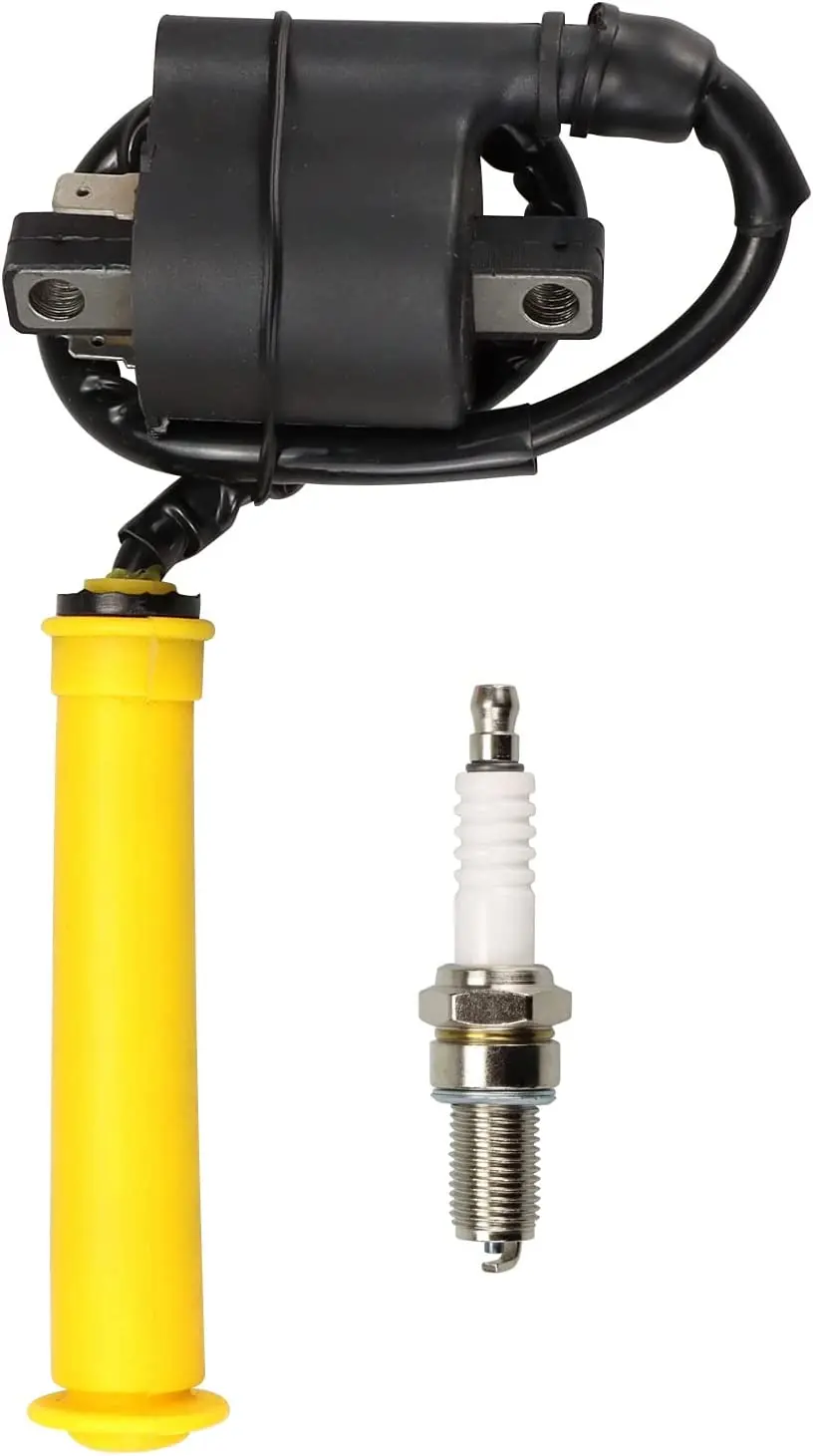 Ignition coil spark plug and cap for honda 420 atv rancher 420 trx420