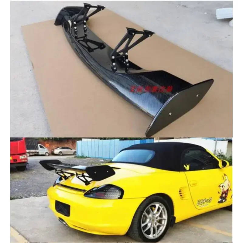 

Real Carbon Fiber Car Rear Wing Trunk Lip Spoiler For Porsche Cayman Boxster 718 981 987 997 911 2003-2023