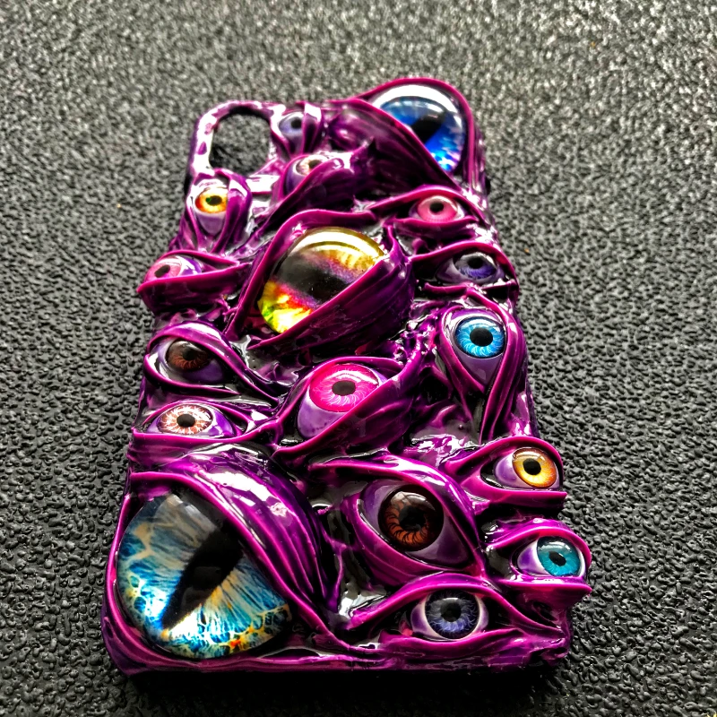 Iphone 14 Pro Max Case Purple Cases Iphone 14 Pro Max Case Scary 3d