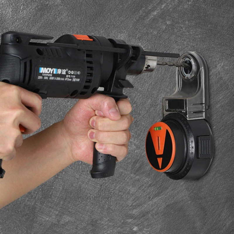 

Электрический сверлильный пылесборник 360 ° лазерный уровень Маркировка 2 в 1 настенная всасывающая вакуумная дрель Пыль DIY Пылесборник Инструмент для очистки пыли