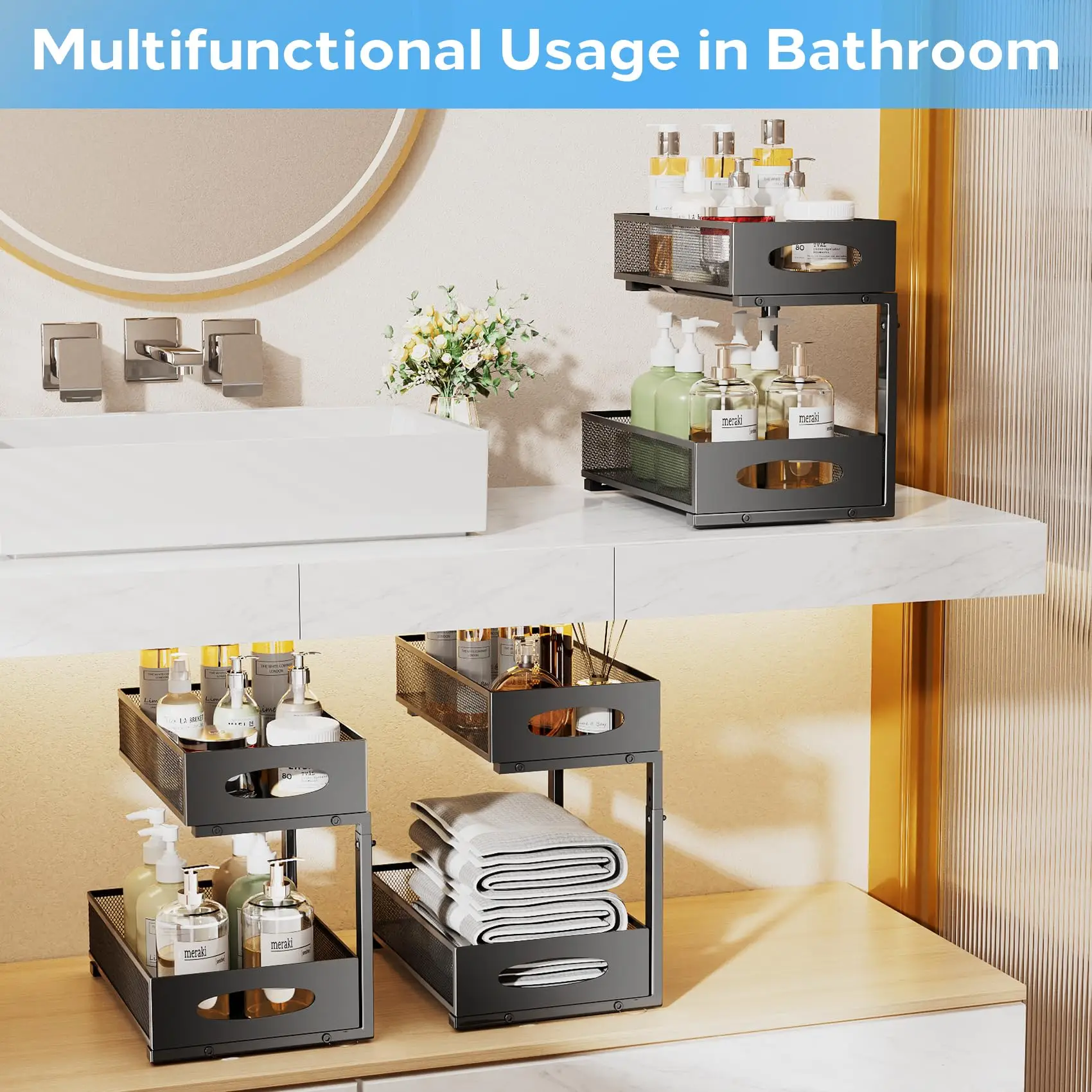 2-Tier Under Sink Organizer 4