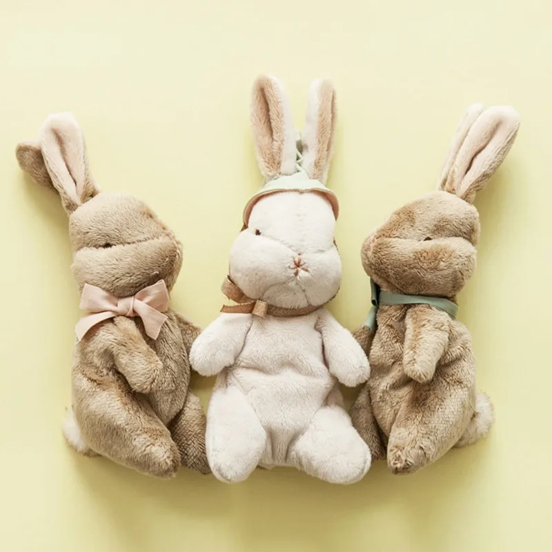 Nordic Handmade Plush Bunny Doll Kawai Baby Stuffed Rabbit Comfort Toys For Children Gifts Dollhouse Furniture Accessories Props 3 pack newborn socks gloves baby headband set thick solid comfort cotton accessories hairband cotton bandanas for kids