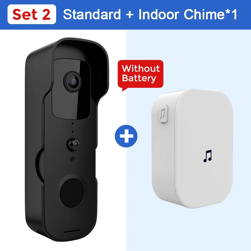 audio intercom system Outdoor Wireless Doorbell IP54 Waterproof Camera Visual Intercom Chime IP WiFi Smart Door Bell Apartment Video Security Intercom video intercom system for home Door Intercom Systems