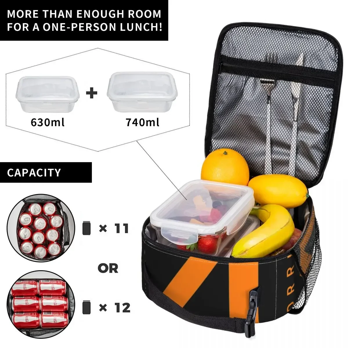 Lando Norris Insulated Lunch Bag Food Container Bags Portable Cooler Thermal Lunch Boxes for School Office