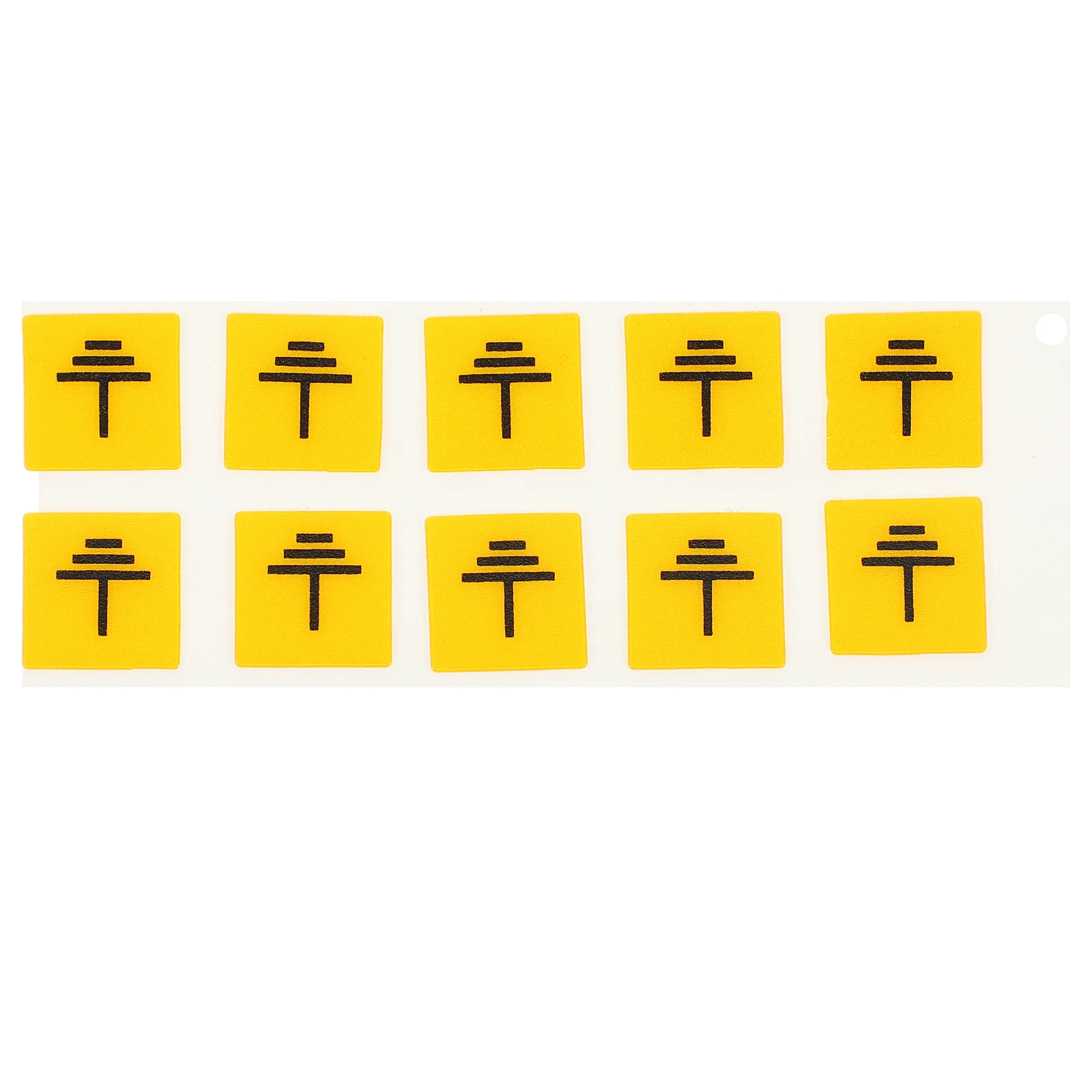 

10 Pcs Electrical Grounding Label Stickers Label Safety Sign Equipment Warning Decals Labeling Fence Panel Labels Machinery