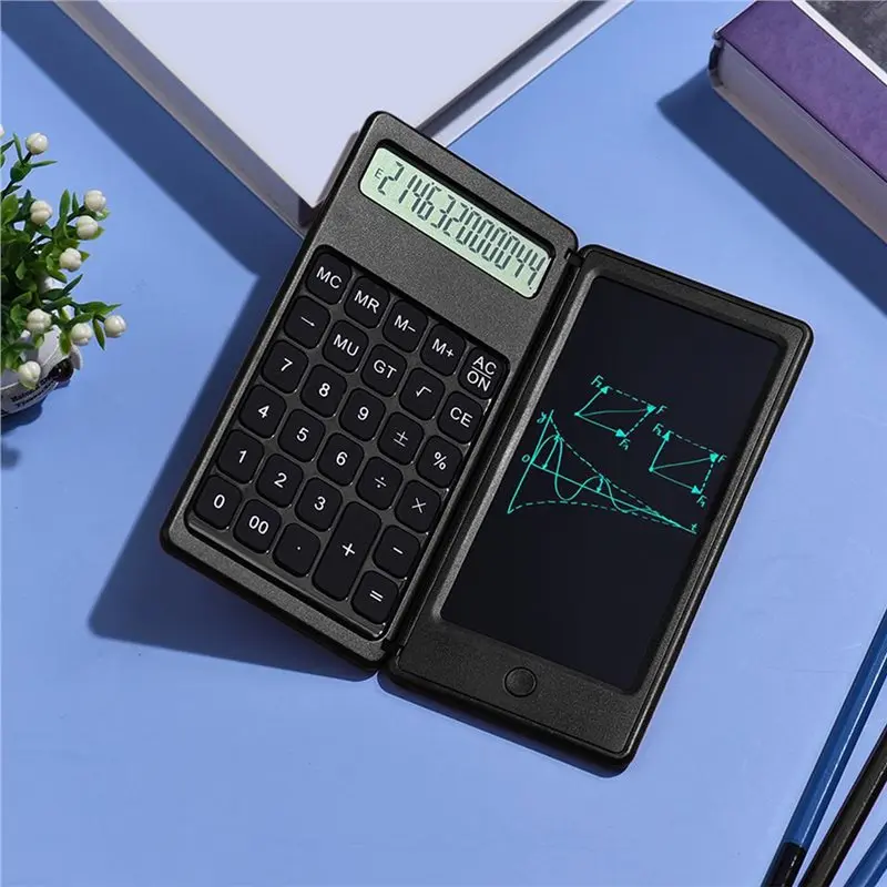 L22A-접이식 6인치 계산기, 12자리 메모장- 일상 및 기본 사무 작업을 위한 컴팩트 디자인