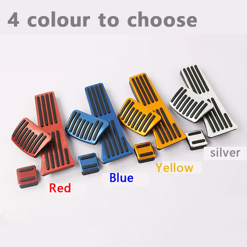 Car Pedals Non-Drilling Accelerator Gas Fuel Brake Clutch Foot Pedal Cover Case for Hyundai Tucson 2015- Accessories Pedal Cover