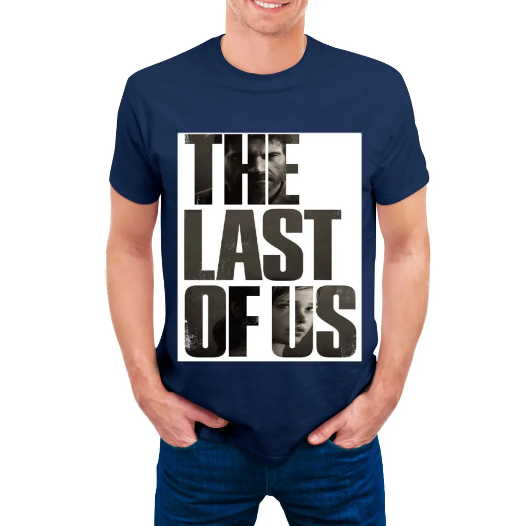 Camiseta The Last Of Us para hombre, camisetas de algodón de verano, camisetas de colores lisos, camisetas de cuello redondo, ropa para hombre