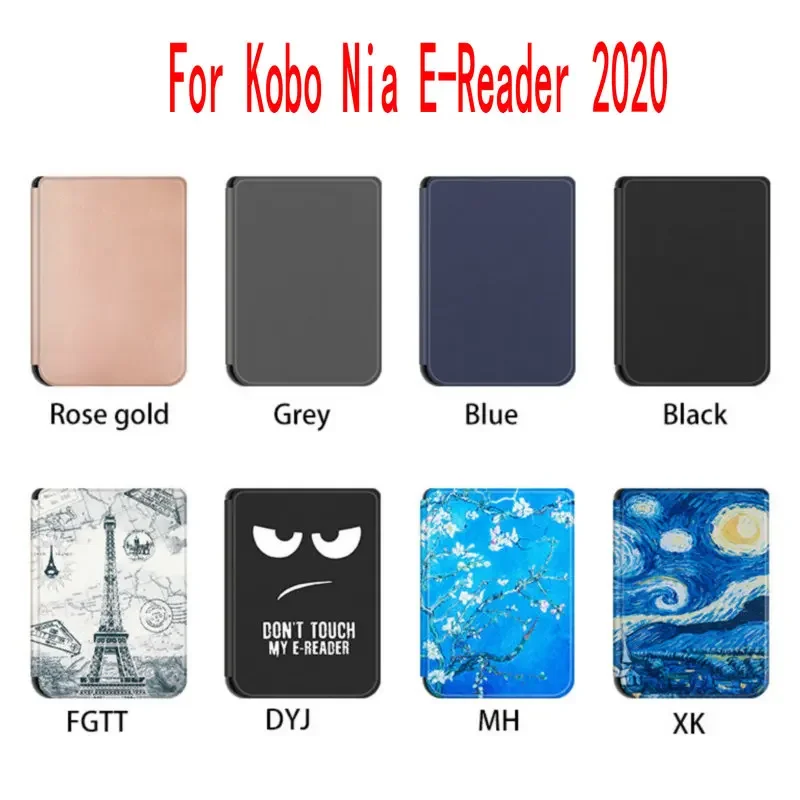 Custodia Sottile Magnetica Wake/Sleep Per Kobo Nia Ereader 2020 Pu Ebook Smart Cover Ereader Skin Shell Lightweigh Auto Sleep Funda Capa