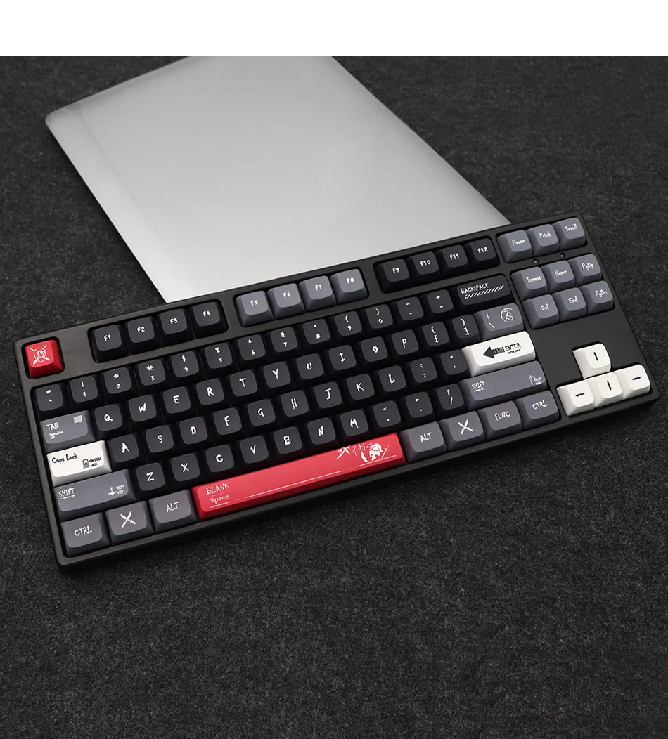 Chaves Deus da Guerra Xda Perfil Pbt Tintura Sublimação Teclado Mecânico Keycap para mx Switch 1.75u Deslocamento 6.25u 7u Espaço 138 - Imagem 4