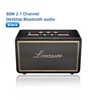 Lonzuer Class D Amplifier 80W Wireless Bluetooth Speaker 2.1 Channel Wooden For Home Subwoofer Desktop Sound Audio Speaker 1