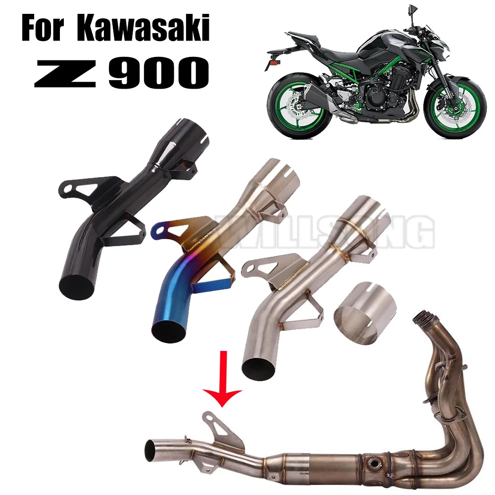 For Kawasaki Z900 20172023 Exhaust Link Pipe Threeway Catalytic