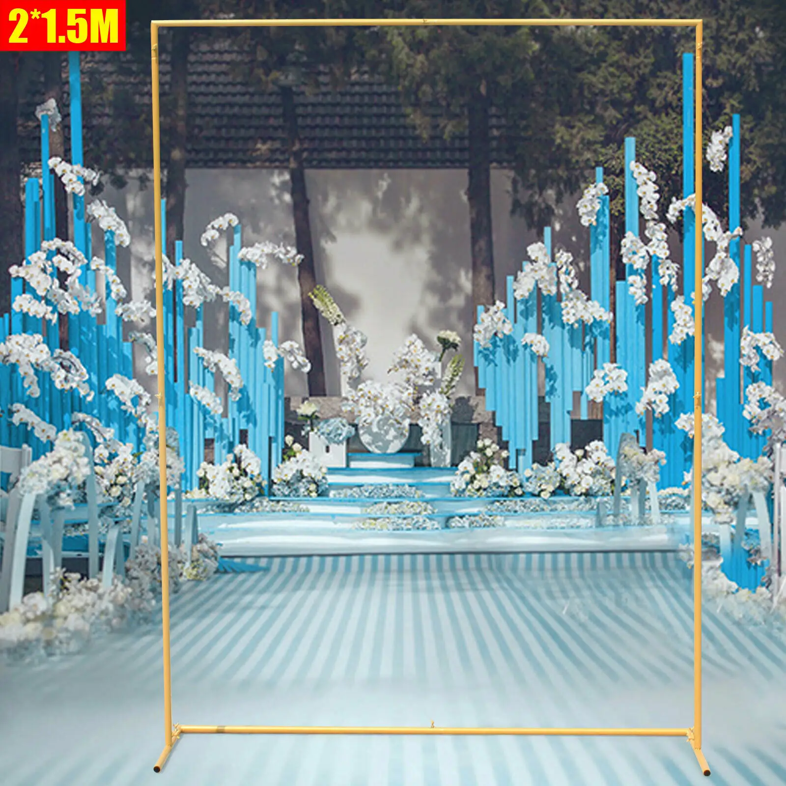 2x1.5m Casamento Arco Jardim Partido Backdrop Decoração