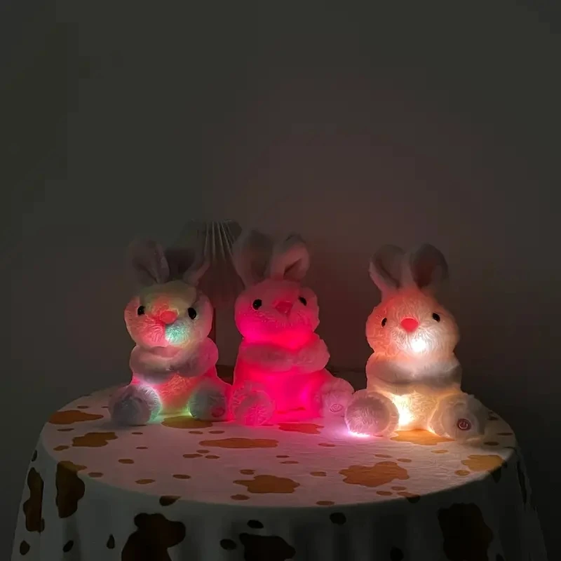 Plush Bunny Rabbit Glow-in-the-Dark Stuffed Animal for Youngsters