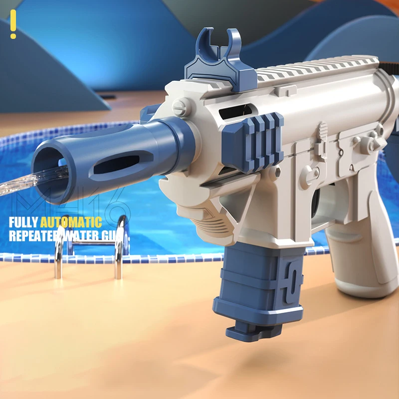 M416 Water Gun Mini Water Guns Manual Continuous Shooting Guns Pistol Watergun Outdoor Games Water Pool Beach Toy for Children 4
