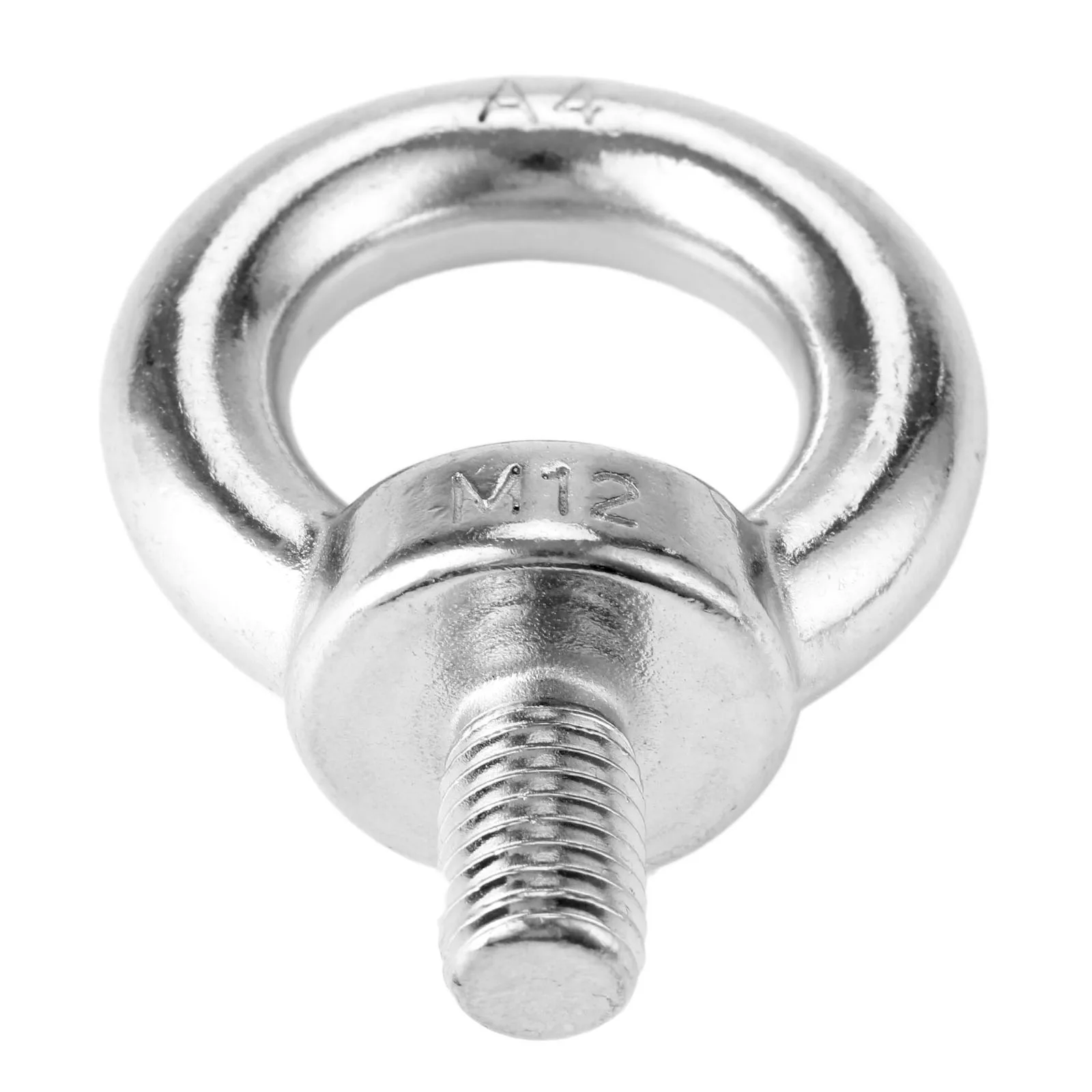 1pc M12 Marine Grade 316 Stainless Steel Eyebolt Lifting Eye Bolts Ring Screw Loop Hole Bolt For Cable Rope Lifting Boat Fitting 12 9 grade external hexagonal flange bolt plum blossom external hexagonal screw m5m6