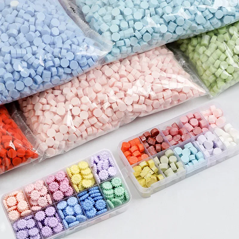 Colorful Wax Particles for DIY Scrapbook and Wedding Crafts