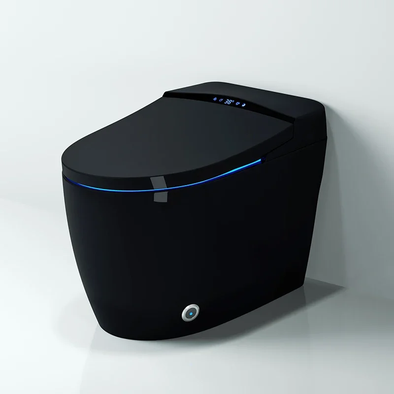 YYHC-2023 Modern color electric toilet flush automatically open smart black smart toilet 2