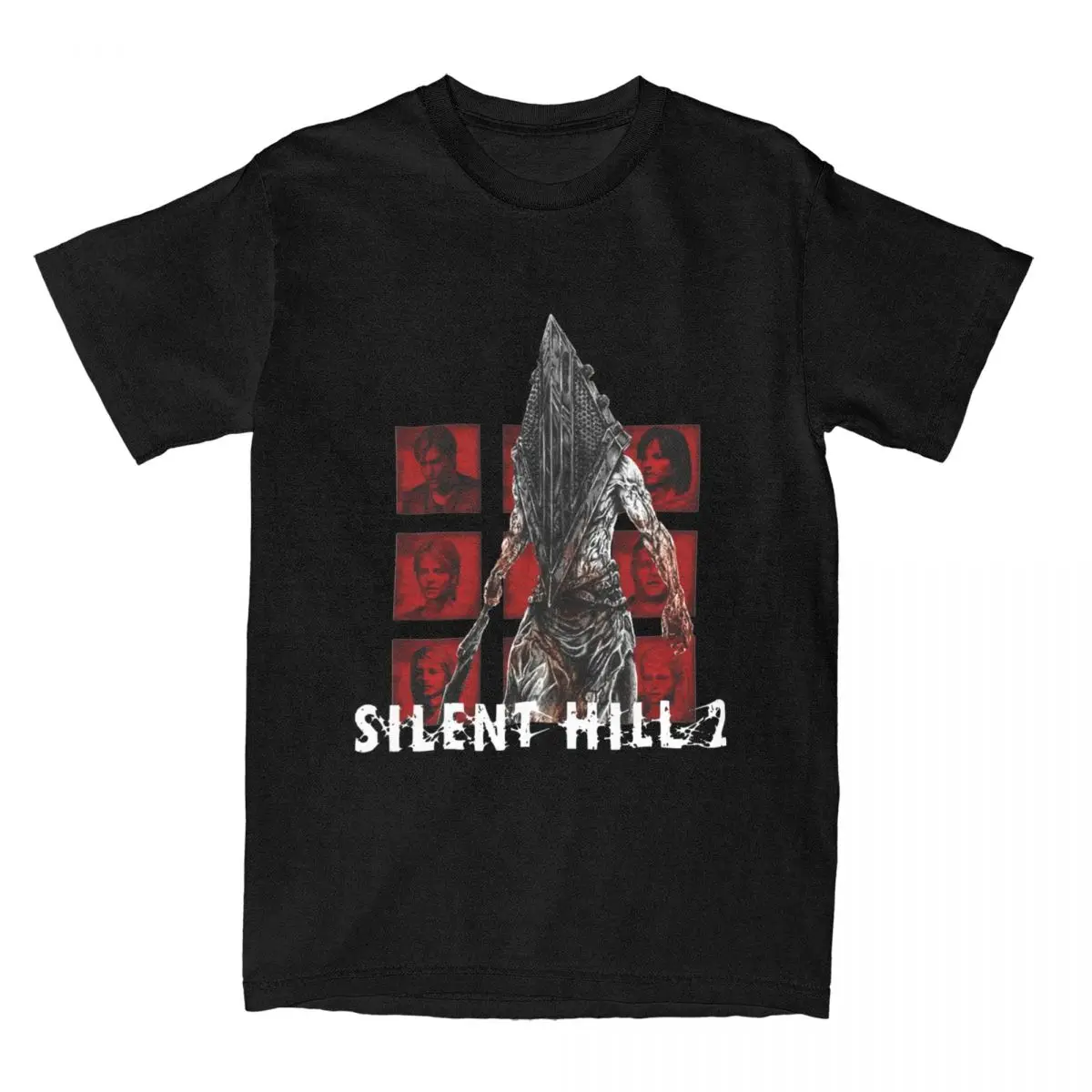 Uomo Donna Silent Hill 2 Horror Movie Graphic Printed Tee Shirt Merchandise Magliette In Cotone Vintage Top Regalo Di Natale