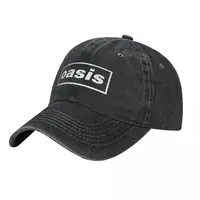 Vintage O-Oasis Rock Band Logo Baseball Caps for Men Women Distressed Washed Snapback Hat British Music Albums Golf Caps Hat 2