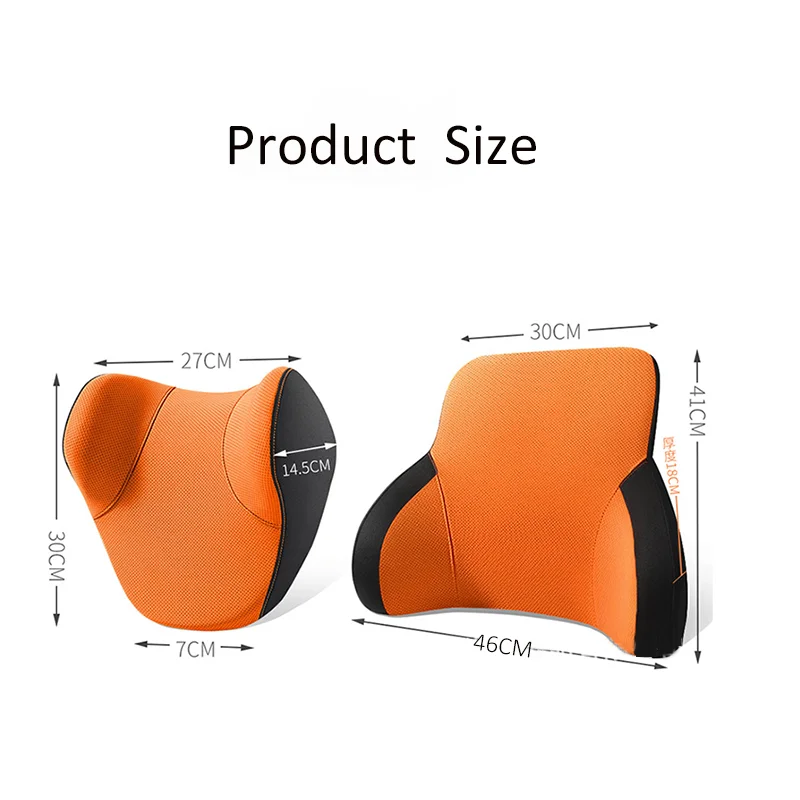 TheComfortZone Lumbar Support Pillow for Office & Gaming Chair Car Lumbar Pillow Ergonomic Back Support Memory Foam Cushion with Adjustable Straps