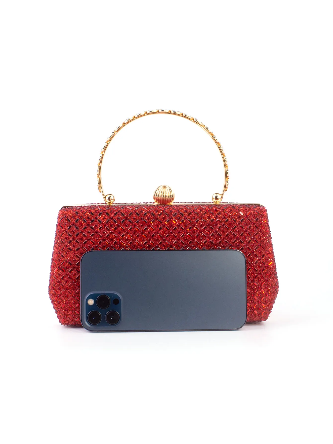 Glamorous,Exquisite,Quiet Luxury Women's Elegant Sparkling Decoration Evening Clutch Bag With Diamond Chain Strap