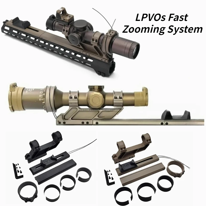 

Tactical LPVOs Fast Zooming System Scope Switch 1.93" Optical Centerline Height Mount For 30mm / 34mm Tube Scopeswitch