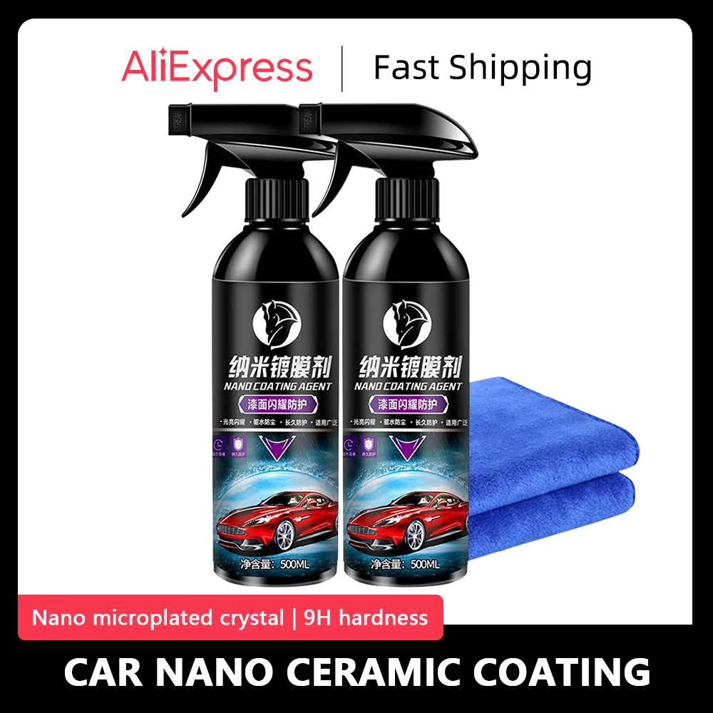 Nano Ceramic Car Coating Liquid Glass Hardness Plated Crystal Hydrophobic Waterproof Polishing