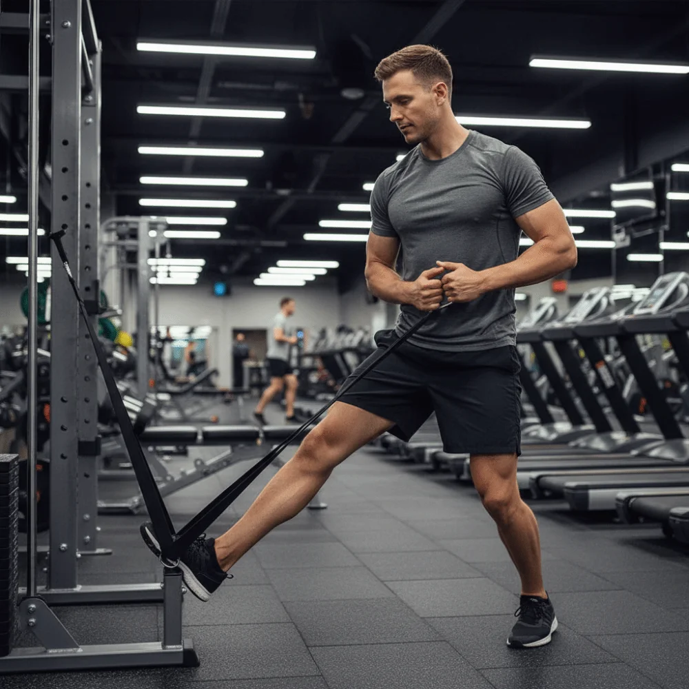 Anti-Slip Long Triceps Strap Muscle Training Cable Attachment Arm Strength Rope Multi-Purpose Exercise Rope Pull Down Rope