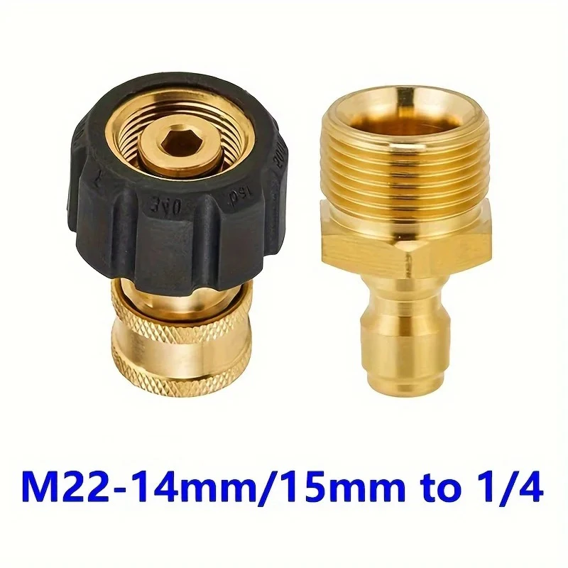 Quick Release Brass High-Pressure Washer Adapter