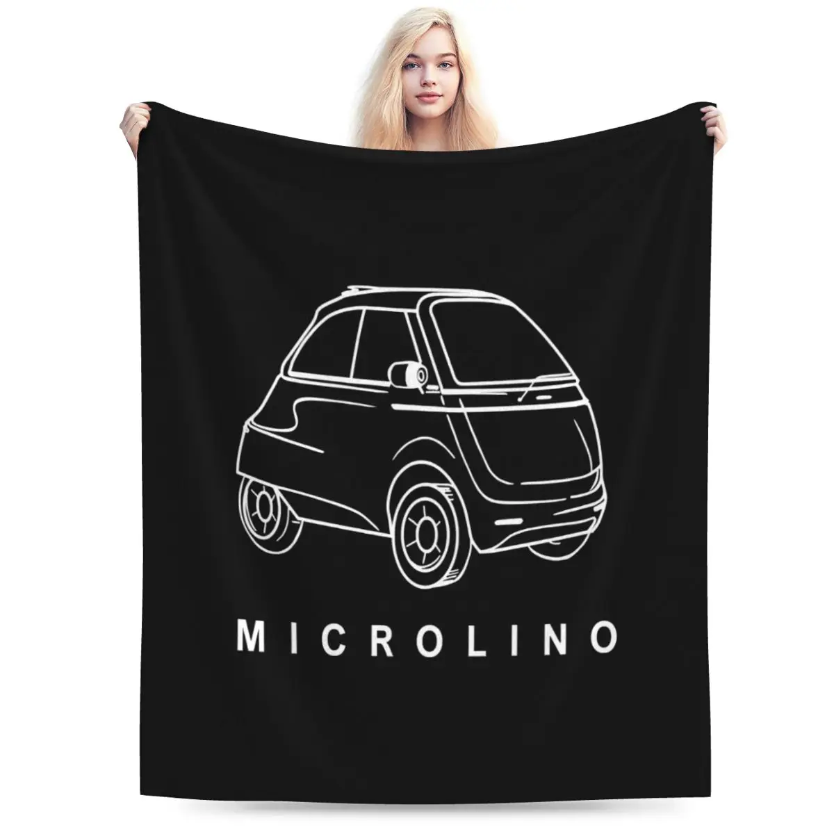 Microlino Bubble Car Una Coperta In Micro Pile Ultra Morbida