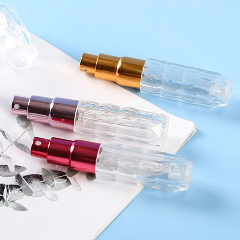 1Pcs 5ml Crystal Bottom Filling Perfume Bottle Portable Press Water Replenishing Spray Bottle Refillable Bottles For Cosmetics