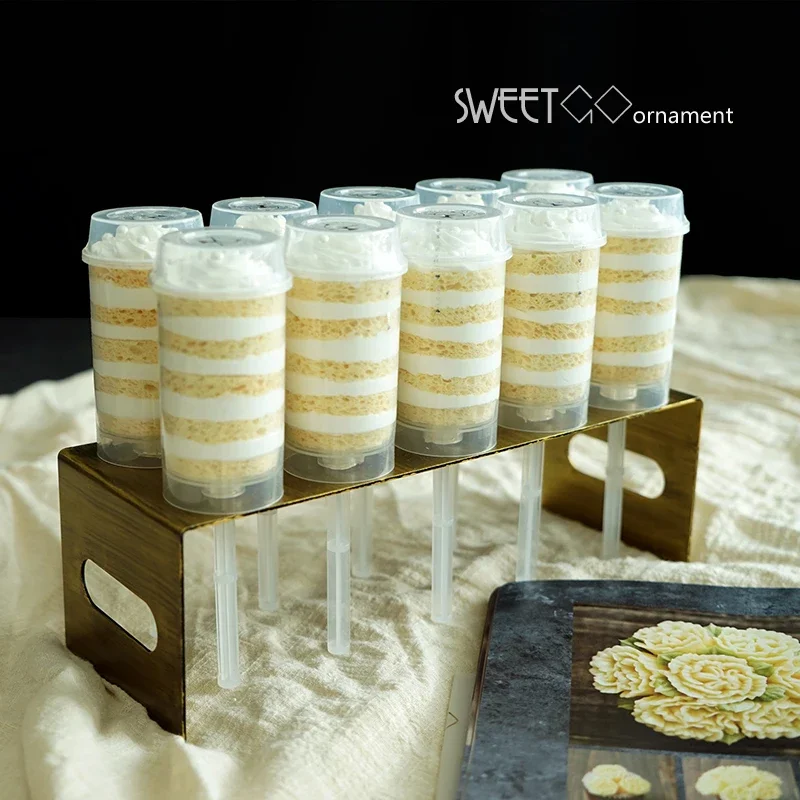 Vintage Golds Cake Stands Wedding Cake Decoration Tools Push Pops Display Tray Cupcake Pans for Home Food Cooking Props