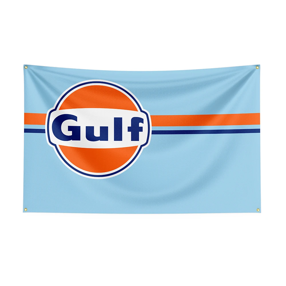 90x150cm Gulfs Bandeira Poliéster Impresso Racing Car Banner Para ...