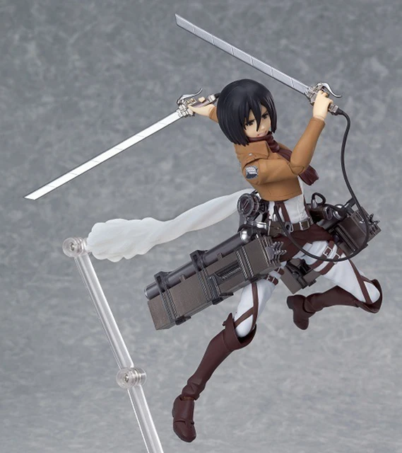 Anime Figure Attack On Titan Mikasa·Ackerman Standing Holding Sword  Detachable Model Toy PVC Collection Desktop Ornaments 19CM - AliExpress