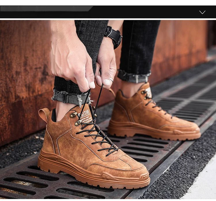 Warm Work Boots For Men Velvet Lined Winter Shoes Cold Resistant_voghion.com