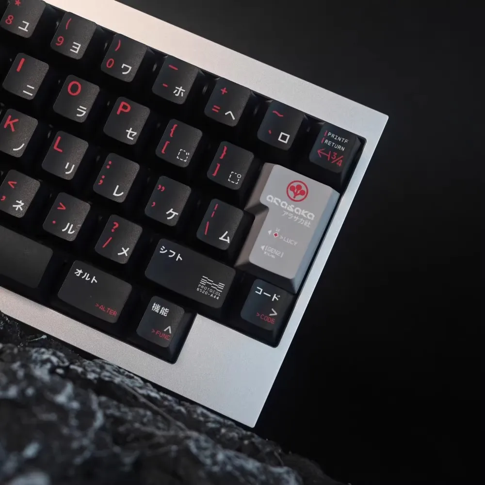 140 Tasten/Set Arasaka Gaming Keycaps pbt Farbstoff Sublimation 