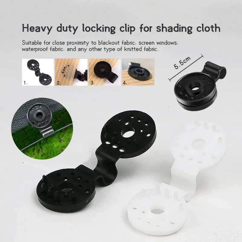 5/10/20Pcs Shade Cloth Clips Sun Shade Nets Fixing Hooks Greenhouse Plastic Clips For Awning Anti Bird Garden Netting Hooks