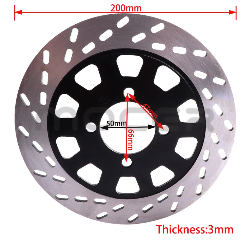 ATV 200mm Brake Disc Rotor 50cc 70cc 90cc 110cc 125cc 250cc GY6 Scooter Dirt Pit Bike Motorcycle Buggy Quad Bike Parts motorcycle brake disc