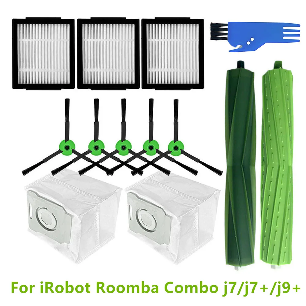 Per Irobot Roomba Combo J9 + Filtri Hepa Spazzole Laterali Spazzole Laterali Sacchetti Per La Polvere Per Irobot Roomba Combo J7/J7 +