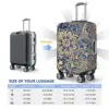 Mandala Suitcase Cover Floral Mystery Cruise Trip Flight Fun Luggage Supplies Protection 6