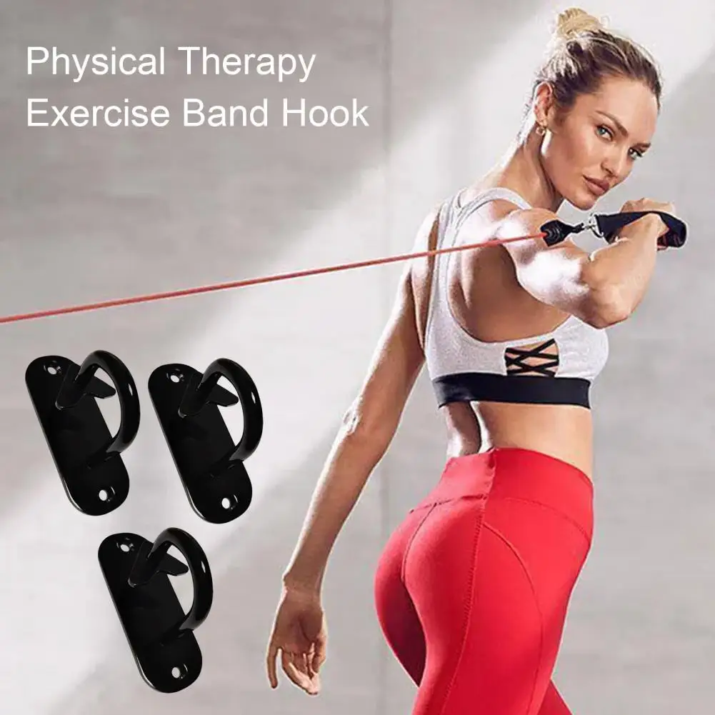 

Easy Installation Fitness Hook Wall Mount Workout Hooks for Resistance Bands Strength Training Physical Therapy Exercise Set