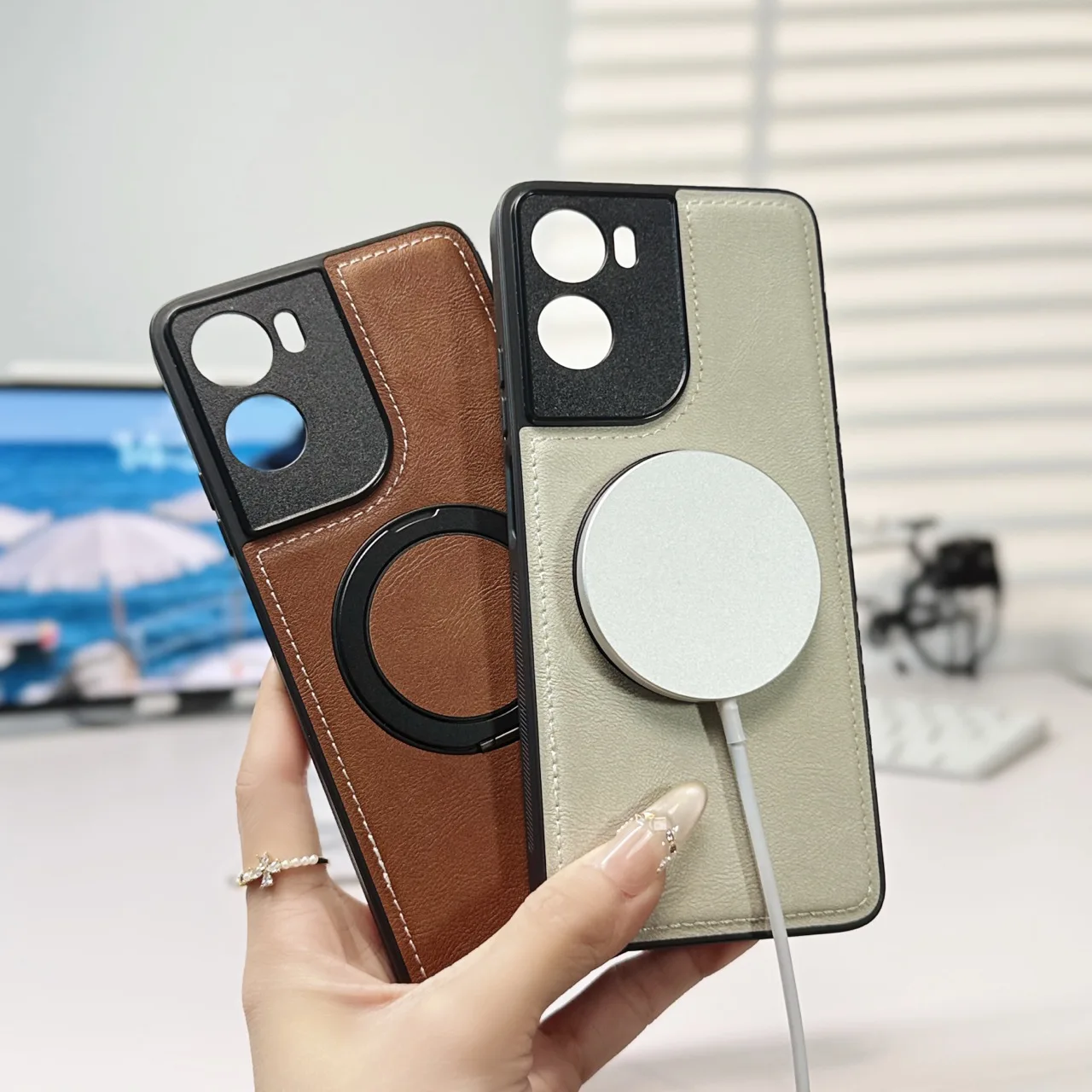 Magnetic Ring Holder Protective Case