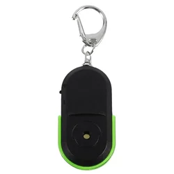 Wireless Anti-Lost Alarm Key Finder with LED Light & Whistle Sound (Green)