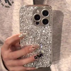 Luxury Glitter Bling Phone Case - Shockproof Bumper Cover - iPhone 12 Pro (Glitter)