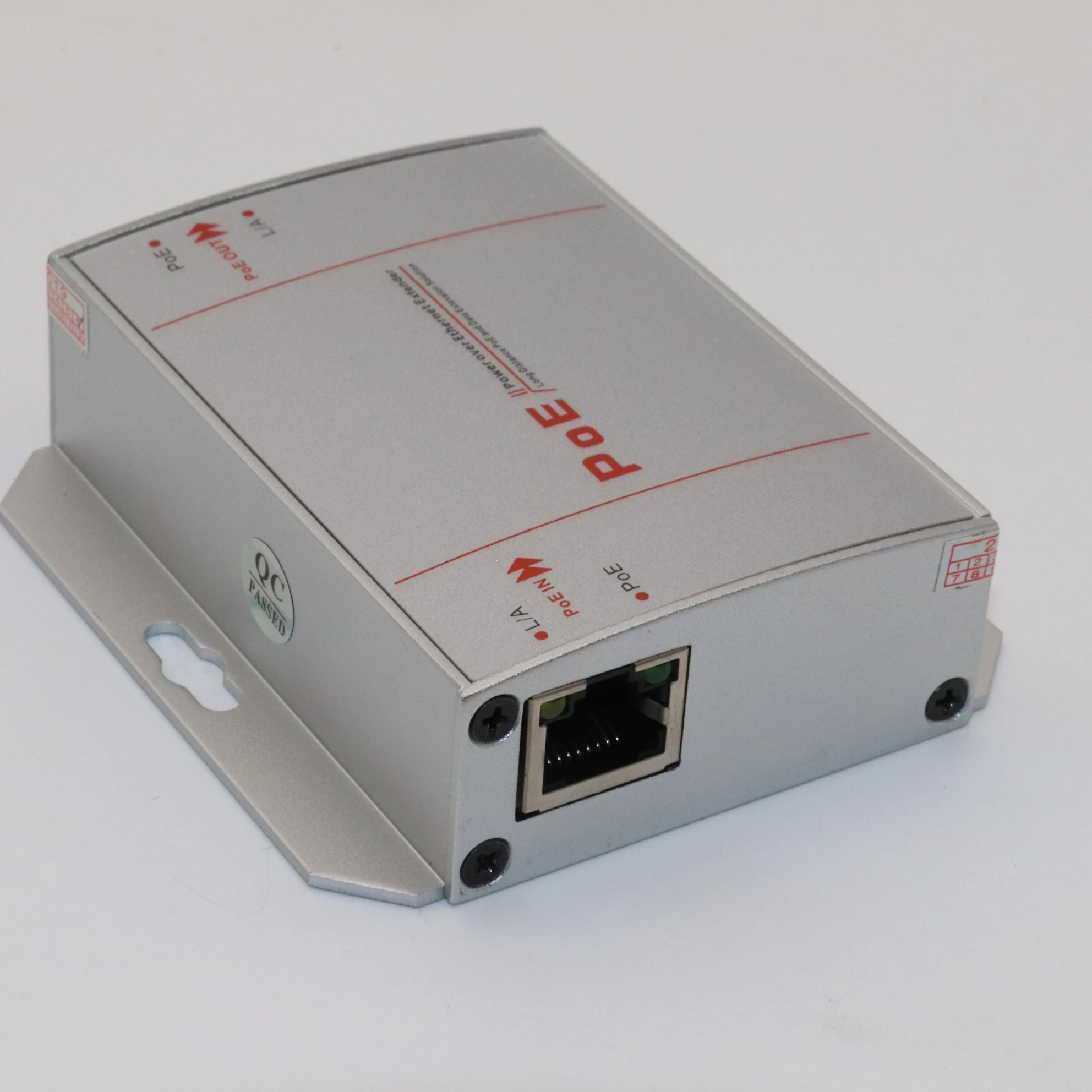 POE 익스텐더 2포트 100Mbps(IEEE 802.3af 표준 송신기 포함) NVR IP 카메라용 무선 AP DIY 1*입력 + 1*출력 200m
